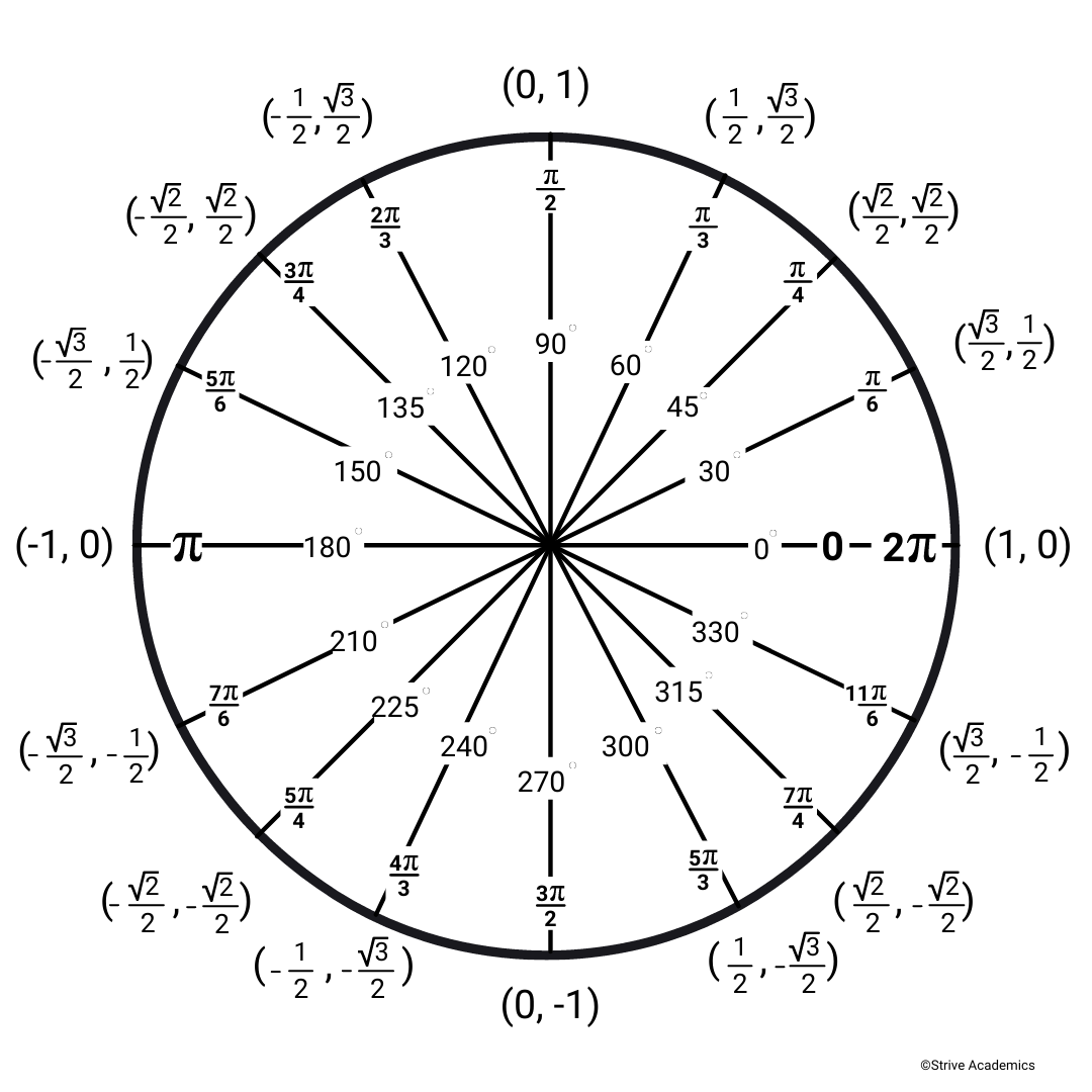 A picture of the unit circle.